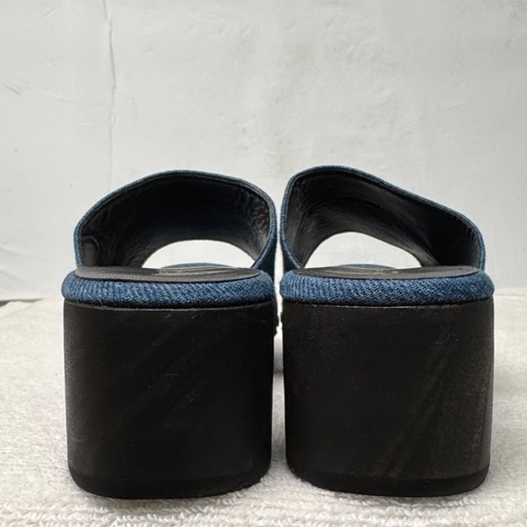 Rag & Bone Mara Blue Denim Platform Clogs Size 39 or US 9 - Picture 9 of 16